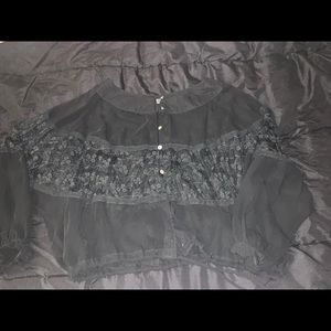 Sheer black Blouse
